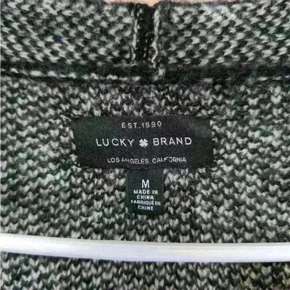 Lucky Brand black/ white Cardigan size M - Picture 6 of 6